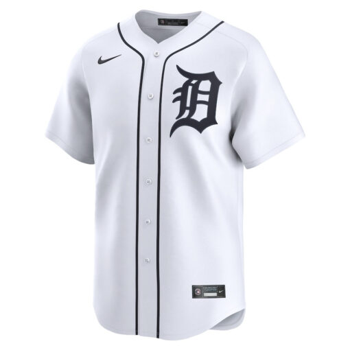 Casey Mize 12 Detroit Tigers Home Limited Player Men Jersey - White - Image 2