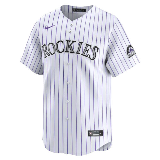 Colorado Rockies Home Limited Player Men Jersey - White - Image 2