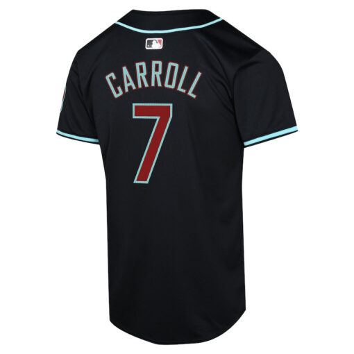 Corbin Carroll 7 Arizona Diamondbacks Alternate Limited YOUTH Jersey - Black - Image 3