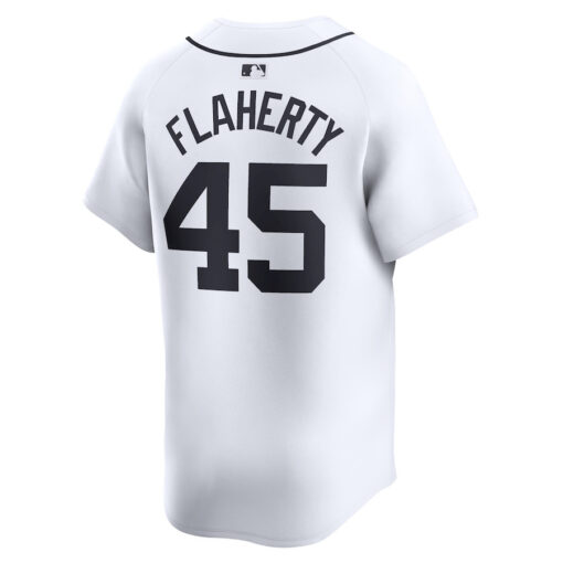 Jack Flaherty 45 Detroit Tigers Home Limited Player Men Jersey - White - Image 3