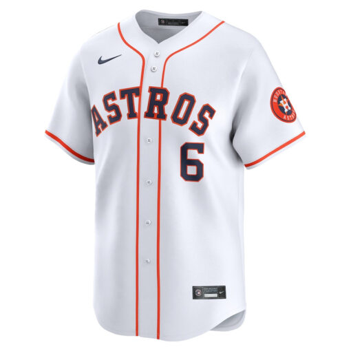 Jake Meyers 6 Houston Astros Home Limited Player Men Jersey - White - Image 2