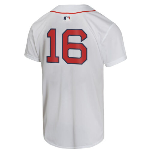 Jarren Duran 16 Boston Red Sox Home Player Game YOUTH Jersey - White - Image 3