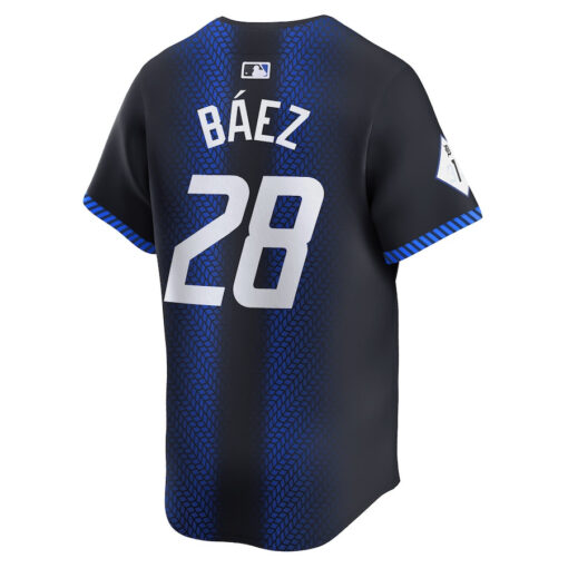 Javier Baez 28 Detroit Tigers 2024 City Connect Limited Men Jersey - Navy - Image 3