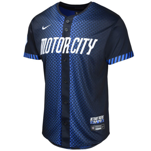 Javier Baez 28 Detroit Tigers 2024 City Connect Limited YOUTH Jersey - Navy - Image 2