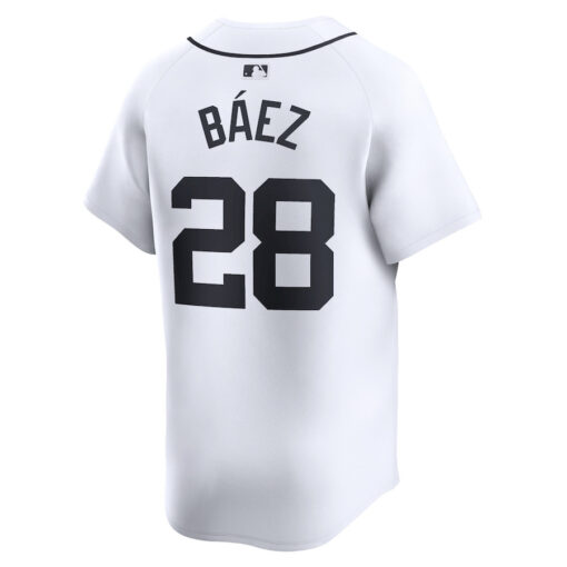 Javier Baez 28 Detroit Tigers Home Limited Player Men Jersey - White - Image 3