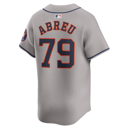 Jose Abreu 79 Houston Astros Away Limited Player Men Jersey - Gray - Image 3