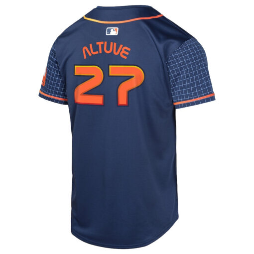 Jose Altuve 27 Houston Astros City Connect Limited YOUTH Jersey - Navy - Image 3