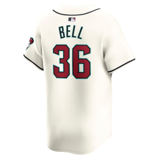 Josh Bell 32 Arizona Diamondbacks Home Limited Player Men Jersey - White - Image 3