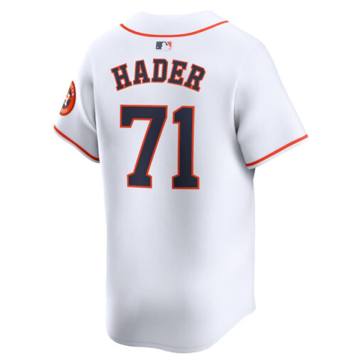 Josh Hader 71 Houston Astros Home Limited Player Men Jersey - White - Image 3