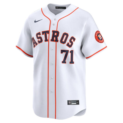 Josh Hader 71 Houston Astros Home Limited Player Men Jersey - White - Image 2
