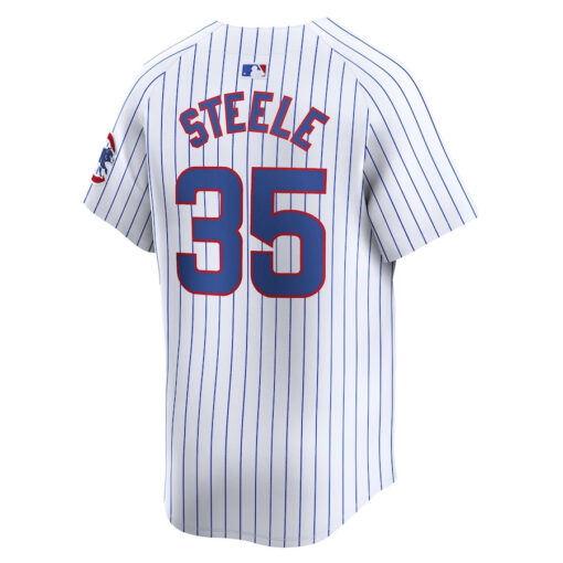 Justin Steele 35 Chicago Cubs Home Limited Player Men Jersey - White - Image 3