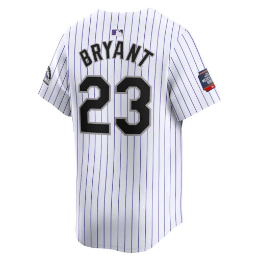 Kris Bryant 23 Colorado Rockies 2024 MLB World Tour Mexico City Series Home Limited Jersey - White - Image 3