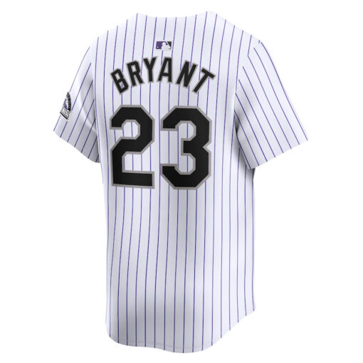 Kris Bryant 23 Colorado Rockies Home Limited Player Men Jersey - White - Image 3