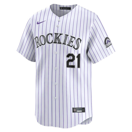 Kyle Freeland 21 Colorado Rockies Home Limited Player Men Jersey - White - Image 2