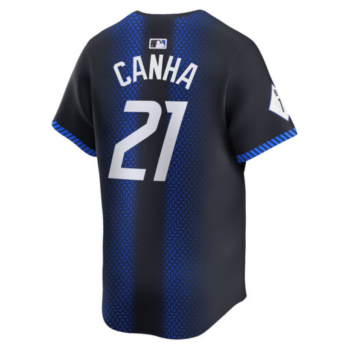 Mark Canha 21 Detroit Tigers 2024 City Connect Limited Men Jersey - Navy - Image 3