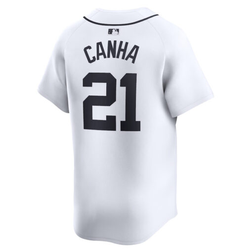 Mark Canha 21 Detroit Tigers Home Limited Player Men Jersey - White - Image 3