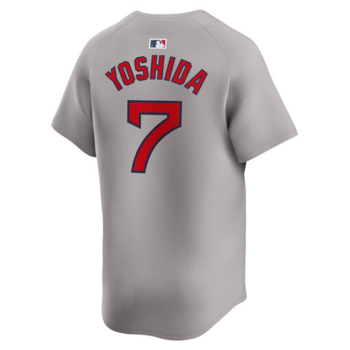 Masataka Yoshida 7 Boston Red Sox Away Limited Player Men Jersey - Gray - Image 3
