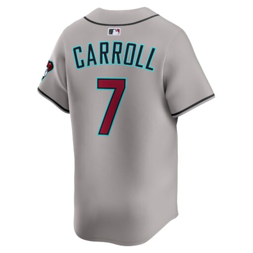 Men's Arizona Diamondbacks Corbin Carroll Gray Alternate Limited Player Jersey - Image 3