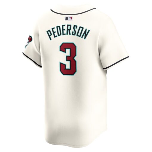 Men's Arizona Diamondbacks Joc Pederson White Home Limited Player Jersey - Image 3