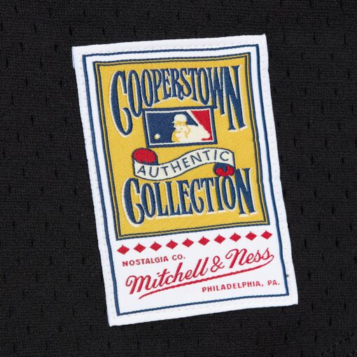 Men's Arizona Diamondbacks Randy Johnson Mitchell & Ness Black Cooperstown Collection Mesh Batting Practice Button-Up Jersey - Image 5