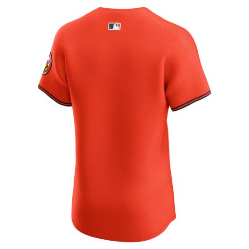 Men's Baltimore Orioles Orange Alternate Vapor Premier Elite Patch Jersey - Image 3