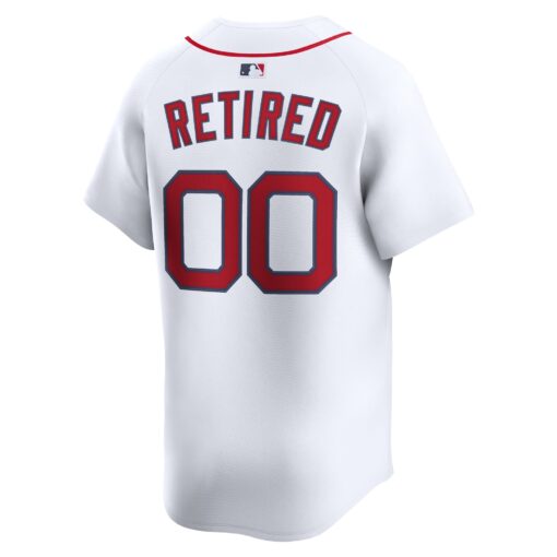 Men's Boston Red Sox White Home Limited Pick-A-Player Retired Roster Jersey - Image 3