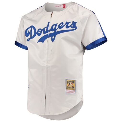 Men's Brooklyn Dodgers Jackie Robinson Mitchell & Ness Gray Cooperstown Collection Jersey - Image 2