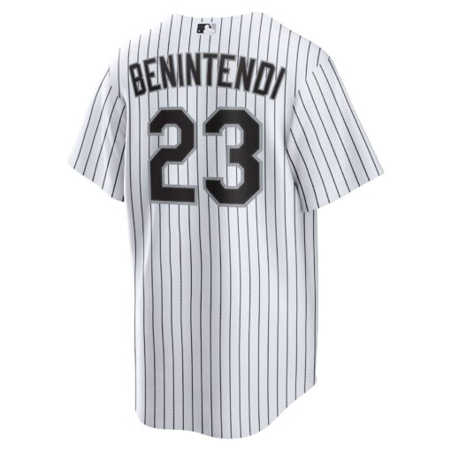Men's Chicago White Sox Andrew Benintendi White/Black Home Official Player Jersey - Image 3