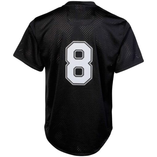 Men's Chicago White Sox Bo Jackson Mitchell & Ness Black Cooperstown Collection Big & Tall Mesh Batting Practice Jersey - Image 3