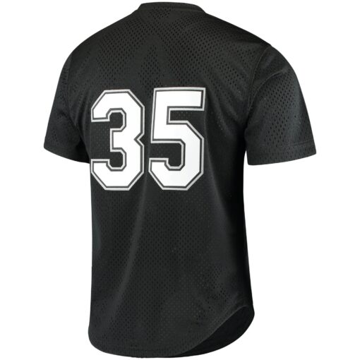 Men's Chicago White Sox Frank Thomas Mitchell & Ness Black Cooperstown Mesh Batting Practice Jersey - Image 3