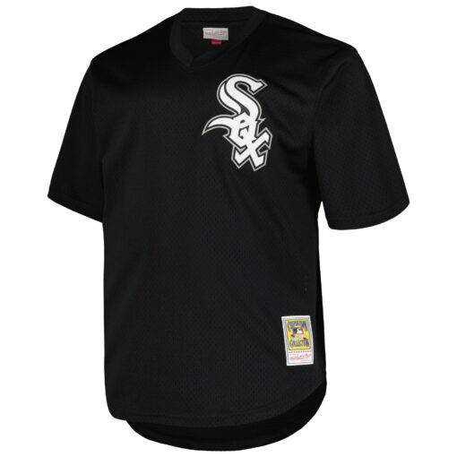 Men's Chicago White Sox Frank Thomas Profile Black Big & Tall Cooperstown Collection Mesh Batting Practice Jersey - Image 2