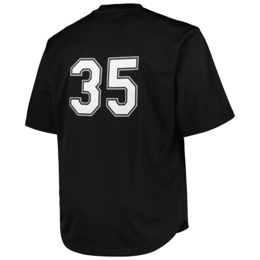 Men's Chicago White Sox Frank Thomas Profile Black Big & Tall Cooperstown Collection Mesh Batting Practice Jersey - Image 3