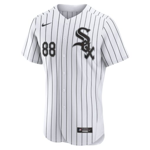 Men's Chicago White Sox Luis Robert White/Black Home Player Jersey - Image 2