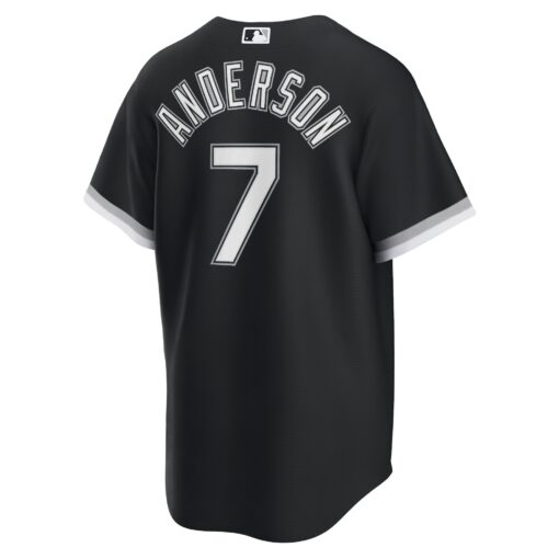 Men's Chicago White Sox Tim Anderson Black Alternate Player Jersey - Image 3