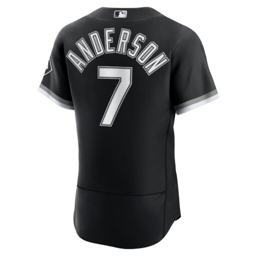 Men's Chicago White Sox Tim Anderson Black Alternate Player Jersey - Image 3
