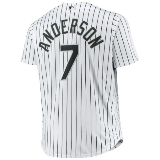 Men's Chicago White Sox Tim Anderson White Big & Tall Player Jersey - Image 3
