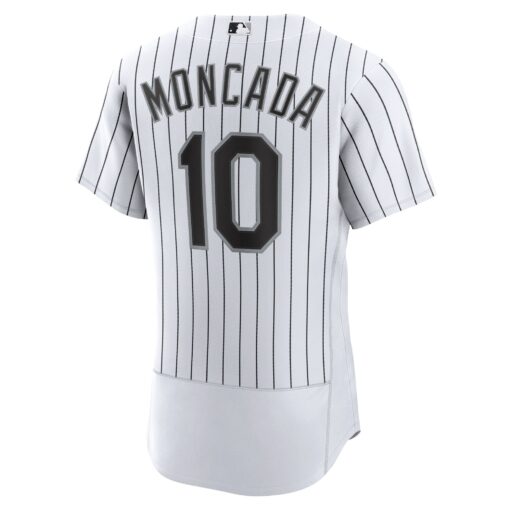 Men's Chicago White Sox Yoan Moncada White Home Player Jersey - Image 3