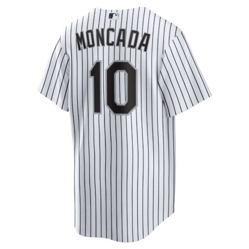 Men's Chicago White Sox Yoan Moncada White Home Player Name Jersey - Image 3