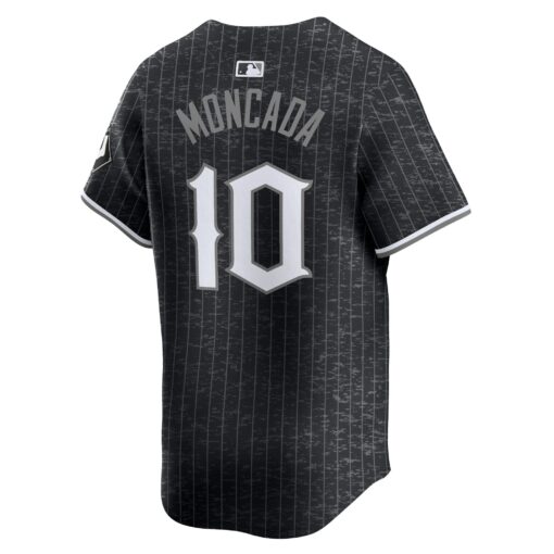 Men's Chicago White Sox YoÃ¡n Moncada Black City Connect Player Jersey - Image 3