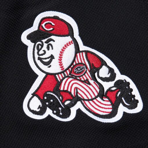 Men's Cincinnati Reds Ken Griffey Jr. Mitchell & Ness Black Cooperstown Collection Mesh Batting Practice Jersey - Image 7