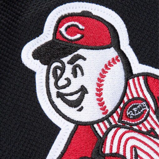 Men's Cincinnati Reds Ken Griffey Jr. Mitchell & Ness Black Cooperstown Collection Mesh Batting Practice Jersey - Image 4