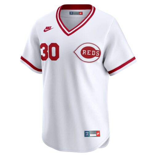 Men's Cincinnati Reds Ken Griffey White Throwback Cooperstown Collection Limited Jersey - Image 2