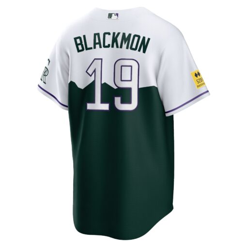 Men's Colorado Rockies Charlie Blackmon Green City Connect Player Jersey - Image 3