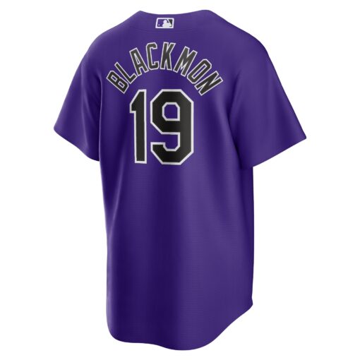 Men's Colorado Rockies Charlie Blackmon Purple Alternate Player Name Jersey - Image 3