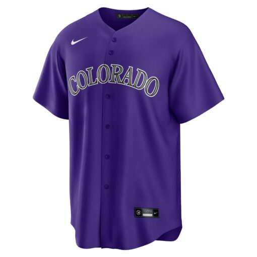Men's Colorado Rockies Charlie Blackmon Purple Alternate Player Name Jersey - Image 2