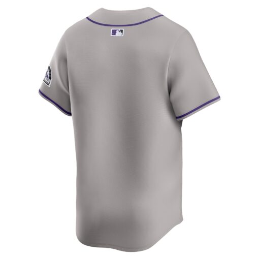 Men's Colorado Rockies Gray Road Limited Jersey - Image 3