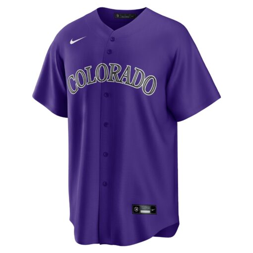 Men's Colorado Rockies Nolan Jones Purple Alternate Jersey - Image 2