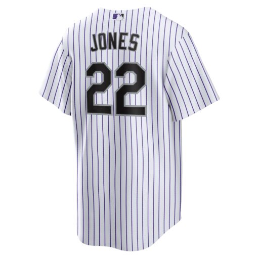 Men's Colorado Rockies Nolan Jones White Home Jersey - Image 3