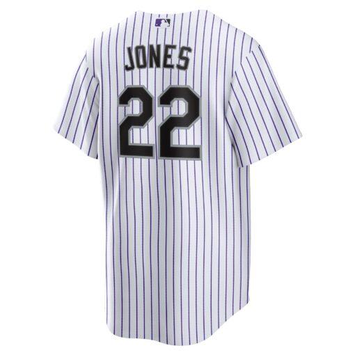 Men's Colorado Rockies Nolan Jones White Home Jersey - Image 3