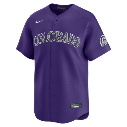 Men's Colorado Rockies Purple Alternate Limited Jersey - Image 2
